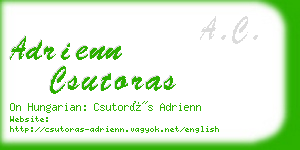 adrienn csutoras business card